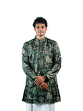 Black Forest Scenic Jacquard Kurta for Men