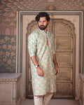 Floral Medallion Kurta for Men