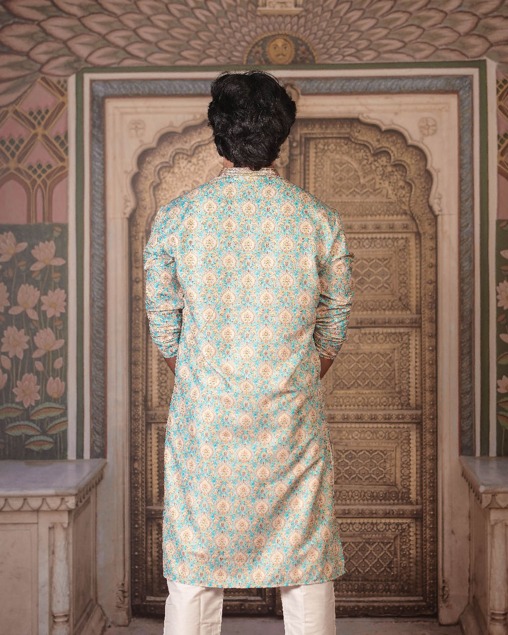 Floral Medallion Kurta for Men