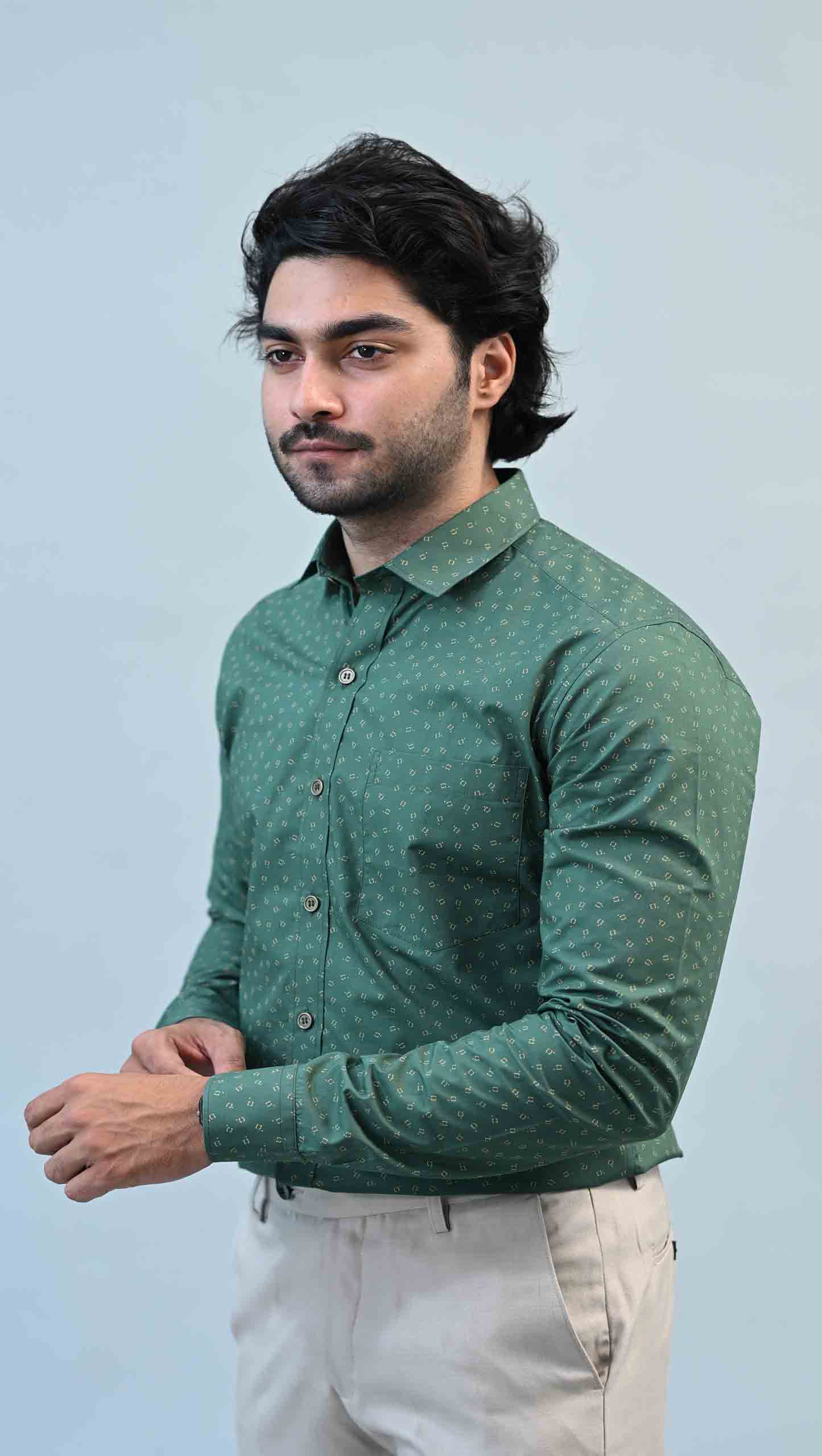 Art Silk Bamboo Stripes Slim Fit Kurta