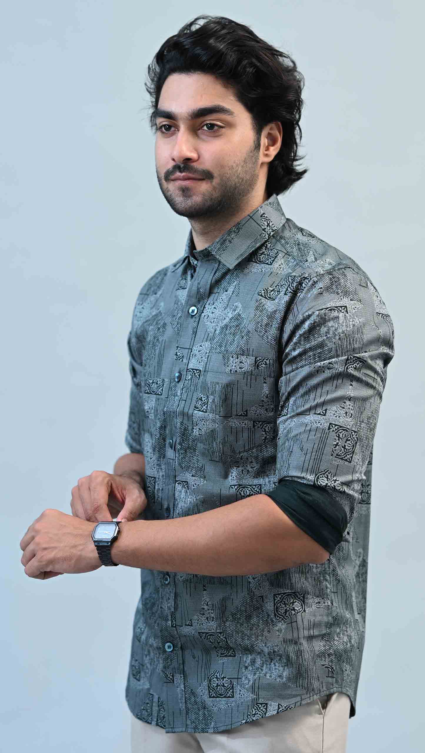 Art Silk Jacquard Slim Fit Kurta