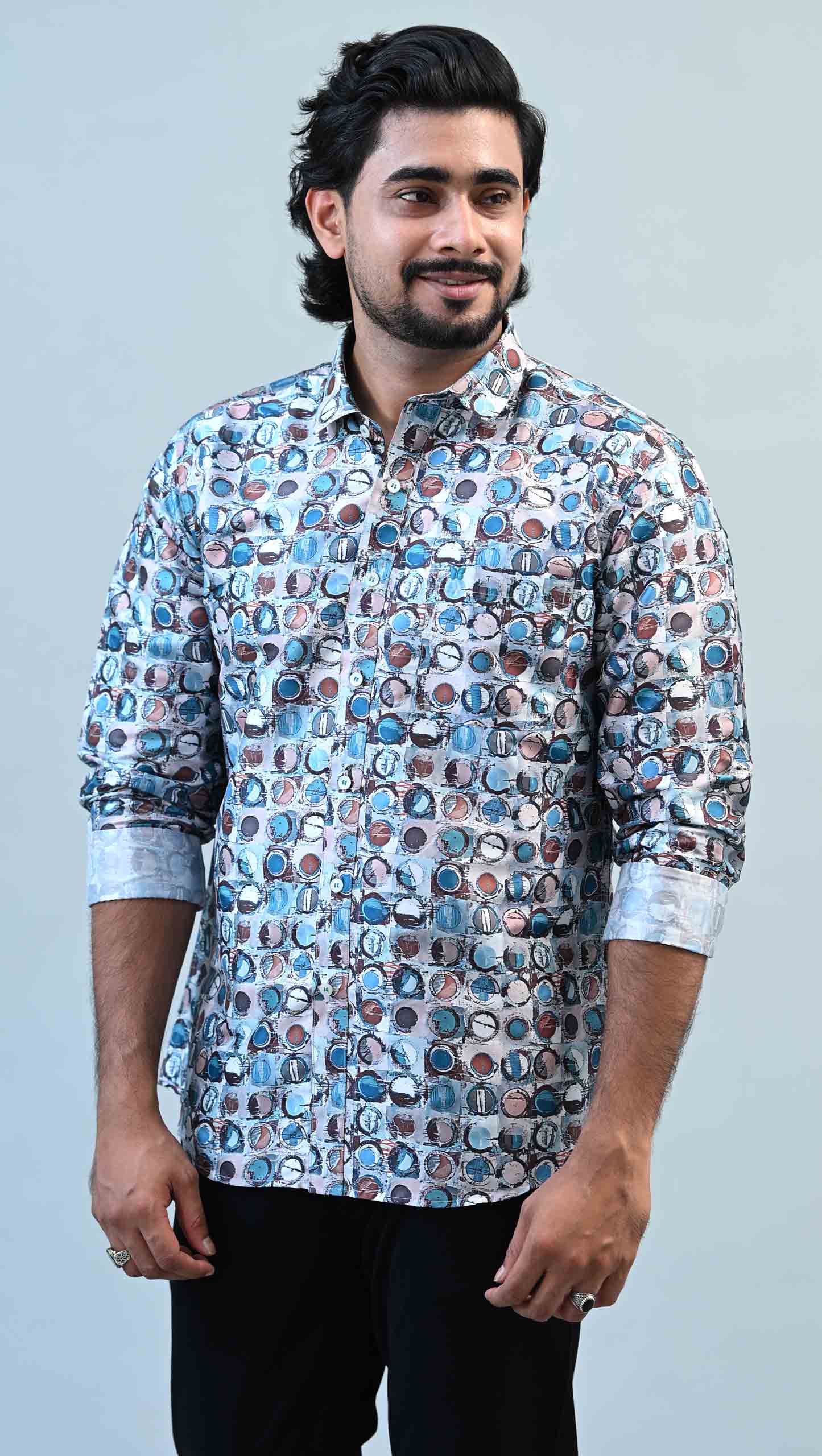 Art Silk Jacquard Slim Fit Kurta