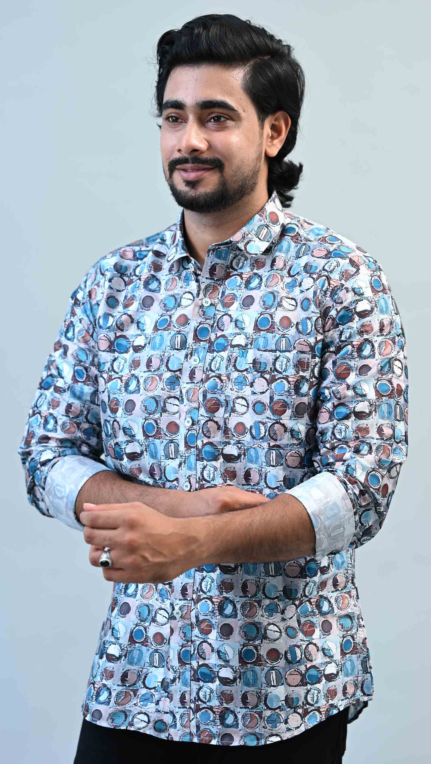 Art Silk Jacquard Slim Fit Kurta