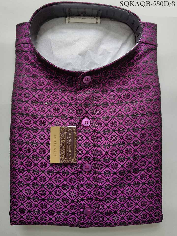 Art Silk Jacquard Slim Fit Kurta